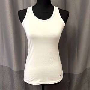 White Nike Dri-Fit racer back tank size S
